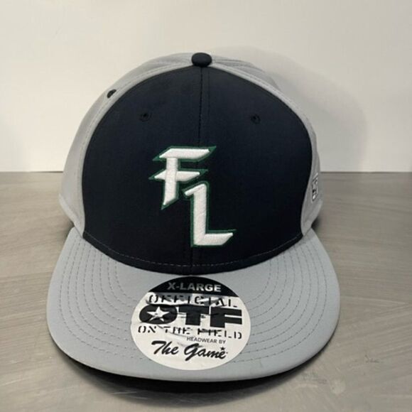The Game Pro Official On The Field Florida Logo Baseball Hat Gray Black Cap Sz X - Picture 2 of 8